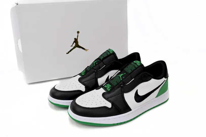 Air Jordan 1 Low Women's Shoes Low Black Green AV3918-228