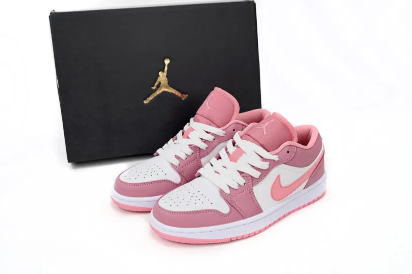 Air Jordan 1 Metallic Red Low Pink White 553560-616