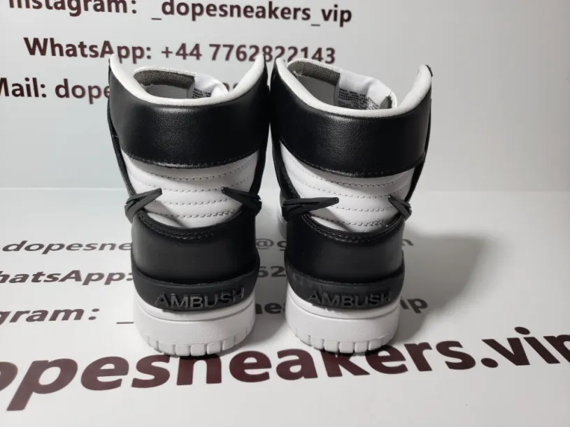 AMBUSH X Dunk High 'Black' CU7544-001