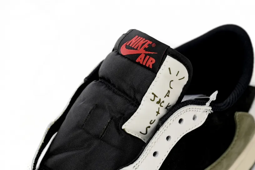 Travis Scott x White Off White Air Jordan 1 Low OG Olive DZ4137-106