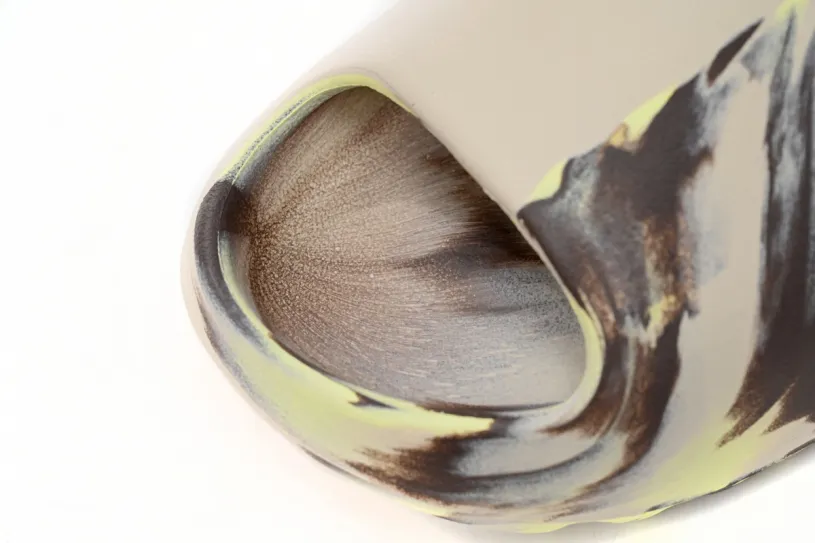 adidas Yeezy Slide Enflame Oil Painting Ink Yellow FZ5899