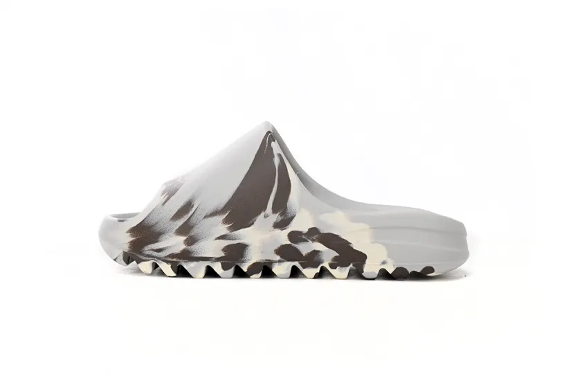 Yeezy Slide Enflame Oil Painting White Grey GZ5553