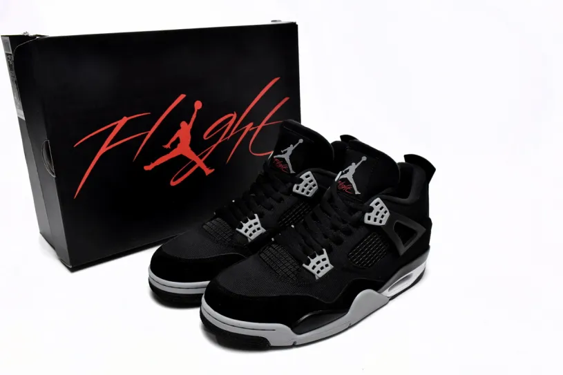 Air Jordan 4 Ps Retro Black Canvas DH7138-006(Top  quality )