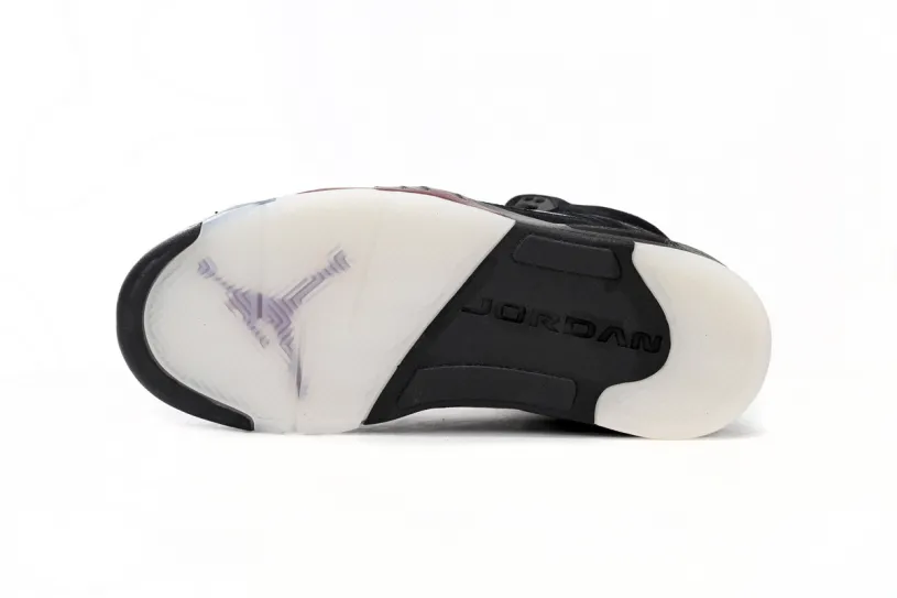 Air Jordan 5 Fire Red Black Tongue Retro SP A Ma Maniére Black FD1330-001