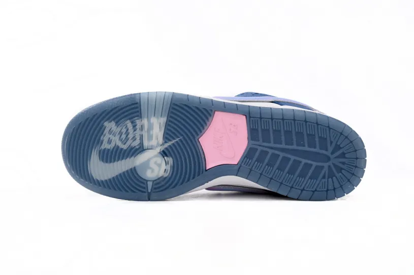 Born x Raised x Nike SB Dunk Low Blue White FN7819-400