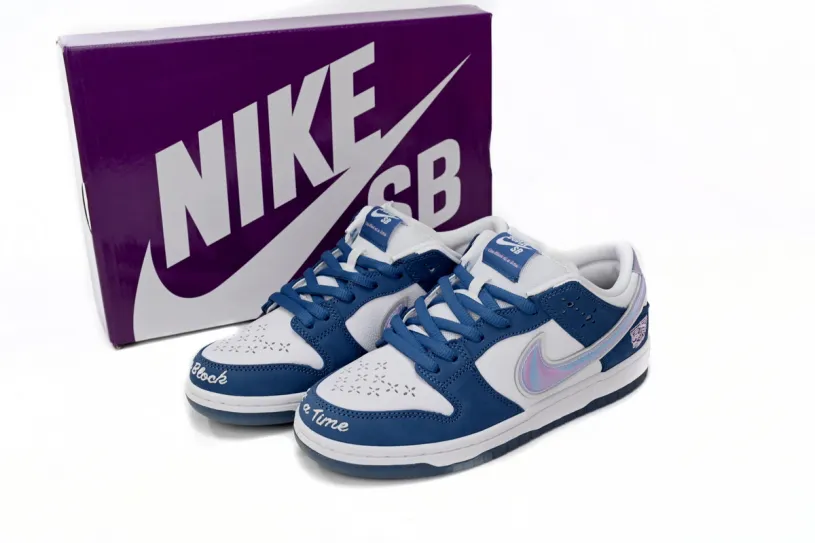 Born x Raised x Nike SB Dunk Low Blue White FN7819-400