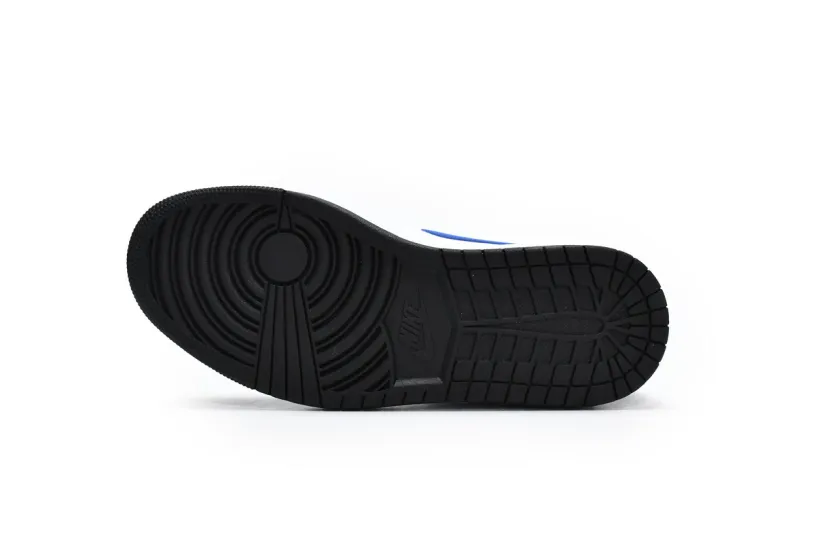 Air Jordan Wolf Grey 1 Mid Racer Blue 554724-140