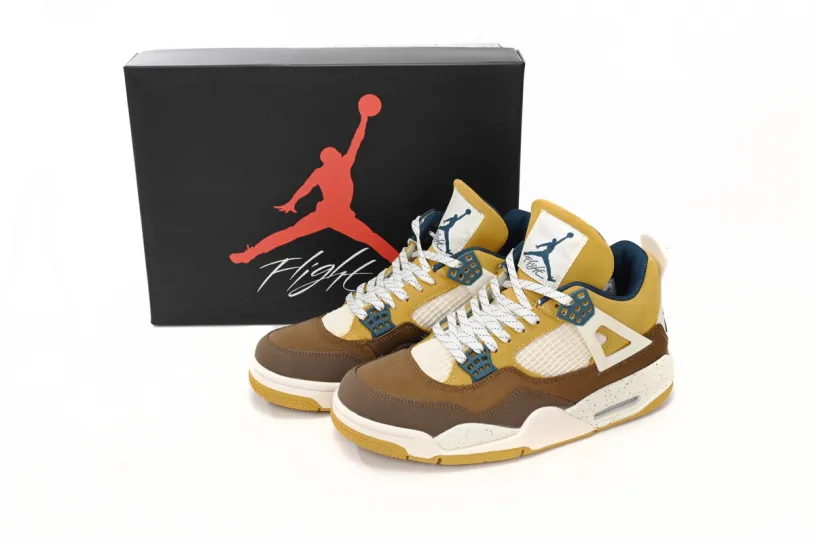 Air Jordan 4 Nintendo "Cacao Wow" Brown White FB2214-200