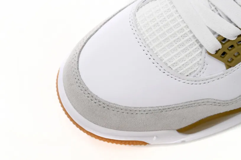 Nike SB x Air Jordan 4 Nike Sb White Brown DR5415-120 (Top Quality)
