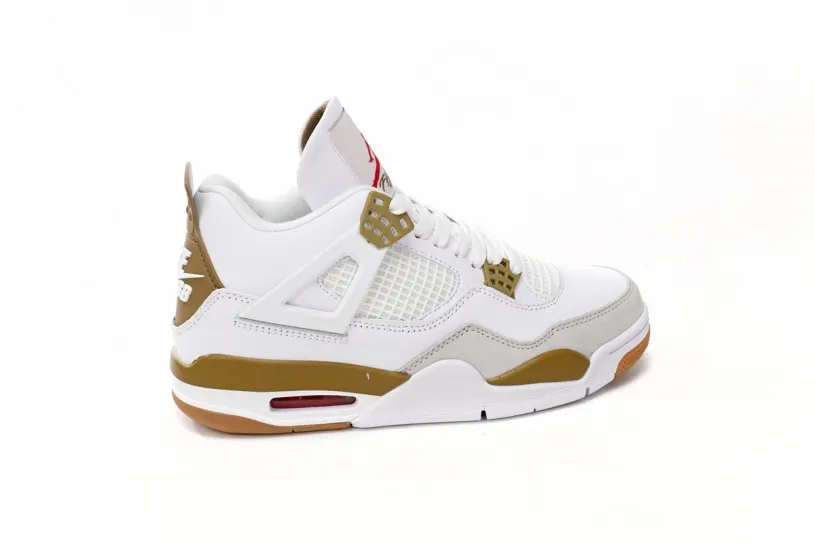 Nike SB x Air Jordan 4 Nike Sb White Brown DR5415-120 (Top Quality)