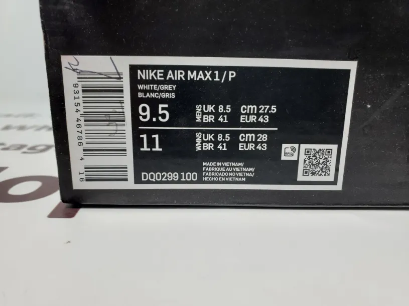 Patta x Nike Air Max 1 white DQ0299-100