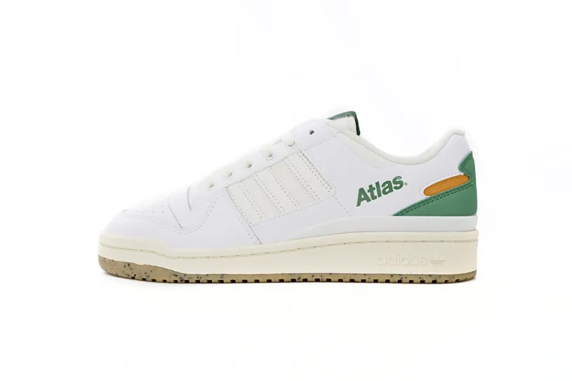 Atmos x adidas Forum Low White Gree HQ6996