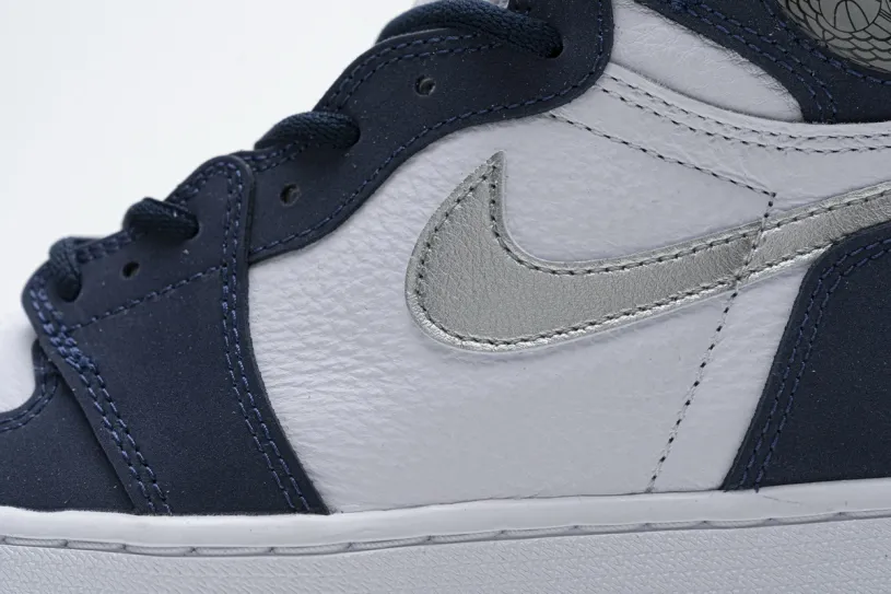 Blue Black And White Air Jordan 1 Retro High COJP Midnight Navy DC1788-100（TOP quality）