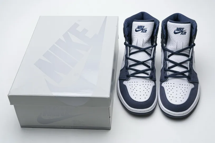 Blue Black And White Air Jordan 1 Retro High COJP Midnight Navy DC1788-100（TOP quality）