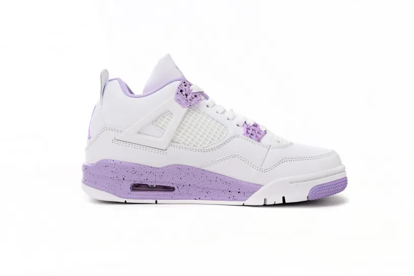 2024 Air Jordan 4 Retro 'Bred Reimagined' Retro White Purple CT8527-115