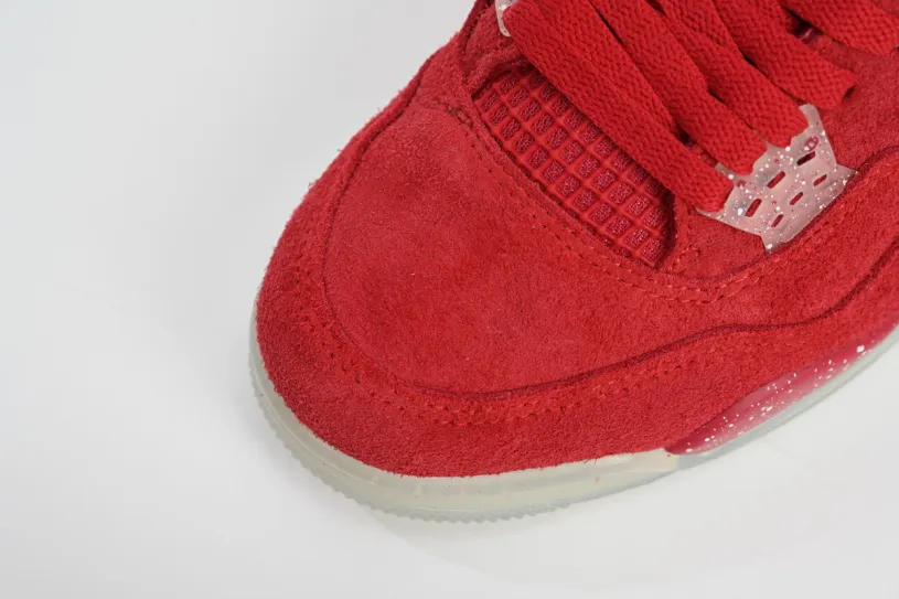 Air Jordan 4 Retro Black And Red Retro Wine red ink splashing 904282