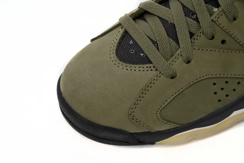 Air Jordan 6 Vi Black Infrared Olive Green CN1085-200