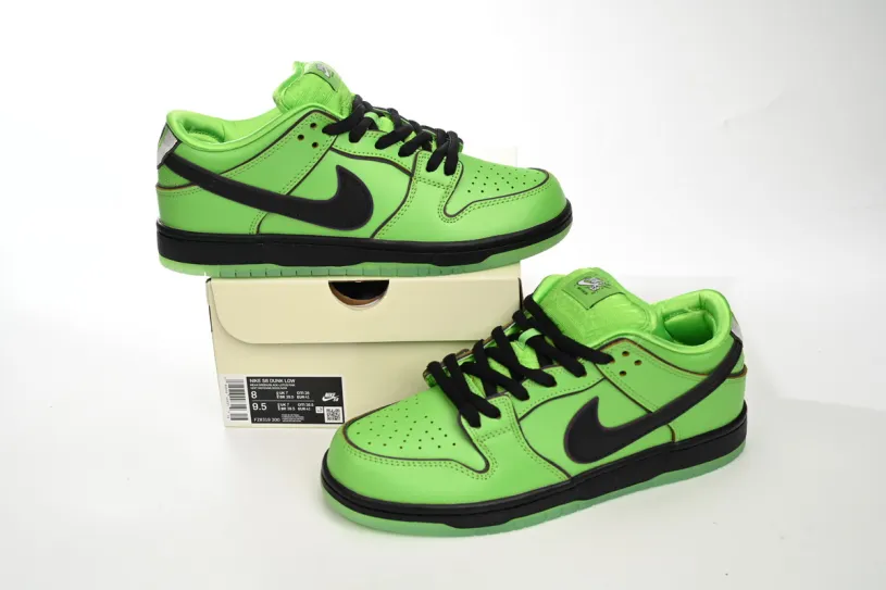 The Powerpuff Girls x Nike SB Dunk Low “Buttercup” FZ8319-300