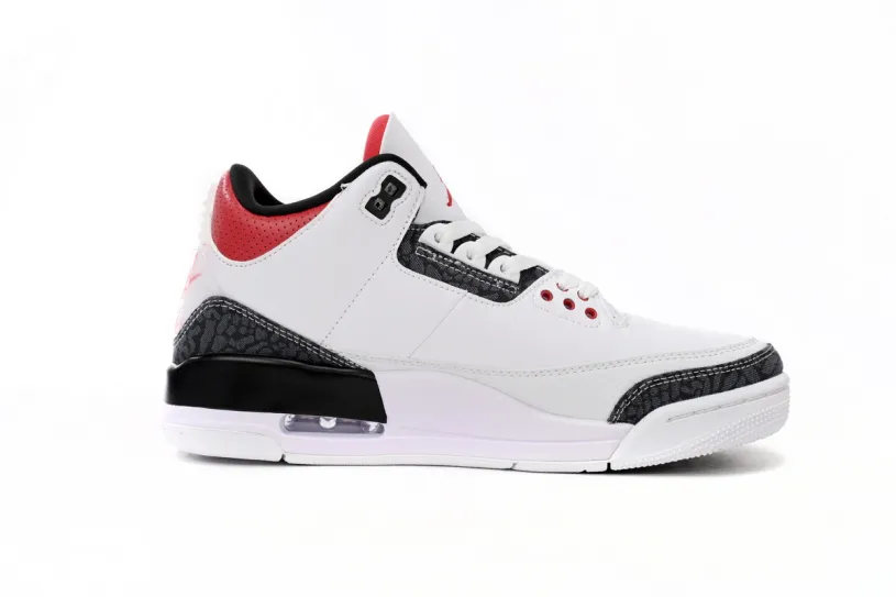 Mens Air Jordan 3 Retro Sp J Balvin Medell铆n Sunset SE DNM “Fire Red CZ6431-100
