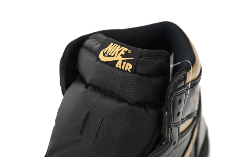 Air Jordan 1 Red And Grey High OG Patent Black Metallic Gold 555088-032