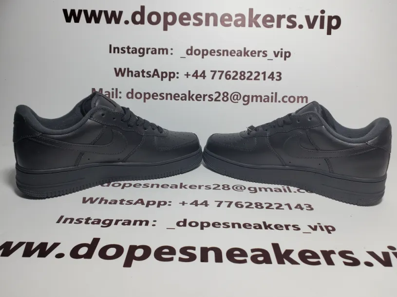 Supreme x Air Force 1 Low Black CU9225-001