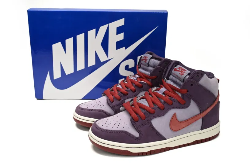 Grey Nike Dunk High SB High Daybreak Plum 313171-500