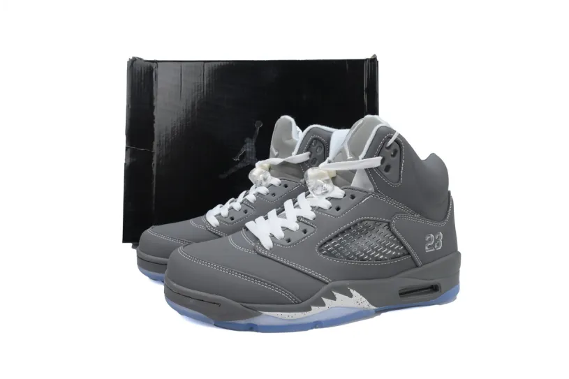 Air Jordan Retro 5 Plaid Retro 'Wolf Grey' 136027-005