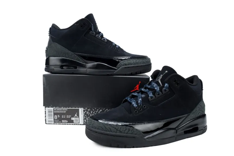 Air Jordan 3 Og Retro Black Cement Retro 'Black Cat' CT8532-001